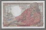 FRANCE. 20 Francs. 10/03/1949. P&Ecirc;CHEUR . Alphabet: V.215 . Sehr sch&ouml;n. 4.62 US$  +  43.28 US$ shipping