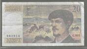 FRANCE. 20 Francs. 1990. DEBUSSY. Alphabet: C.031 . RARE! SELTEN! . fast... 40.39 US$  +  43.28 US$ shipping