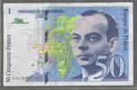 FRANCE. 50 Francs. 1994. SAINT-EXUP&Eacute;RY. Serie: F 018 . Sch&ouml;n. 39.24 US$  +  43.28 US$ shipping