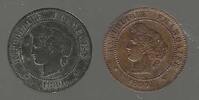 FRANCE. 5 Centimes. 1880A et 1897A. Deux Monnaies 1897 ( torche.) Zwei M... 20.71 US$  +  44.78 US$ shipping