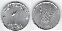 ALLEMAGNE(DDR) 1 PFENNIG PRÄGESCHWECH. FRAPPE FAIBLE. -