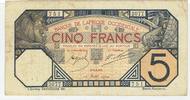 AFRIQUE OCCIDENTALE FRANÇAISE 5 FRANCS Dakar. Serie: S 2077 . -