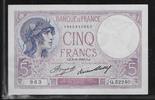 FRANCE 5 FRANCS VIOLLET. Alphabet Q.52240 . -