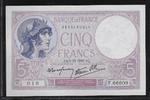FRANCE 5 FRANCS VIOLET. Alphabet: F.66608 -