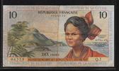 IEDOM 10 FRANCS "Alphabet Q.7"