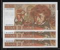 10 FRANCS 04.04.1974 FRANCE BERLIOZ Alphabet H.42 3 NUMEROS CONSECUTIFS. Fortlaufende Nummern  . Fast Vorzüglich