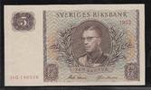 SUÈDE "Roi Gustave VI Adolphe. Série HG" 5 Kronor 1955 Vorzüglich+