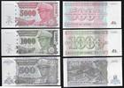 ZAÏRE. 500, 1000, 5000 Nouveaux Zaïres Maréchal Mobutu Sese Seko. 3 Notes . -