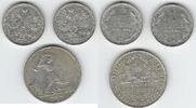 РОССИЯ/RUSSIE. 1x 50 Kopeck, 2x 15 Kopeck. 3 Coins . -