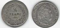 FRANCE. 1/4 fe Franc. Roi LOUIS PHILIPPE 1. Roi des français . -
