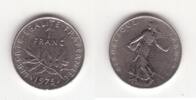 FRANCE. O.ROTY *FAUTÉE. Fehlprägung  . 1 FRANC 1975. Gutes  schön.