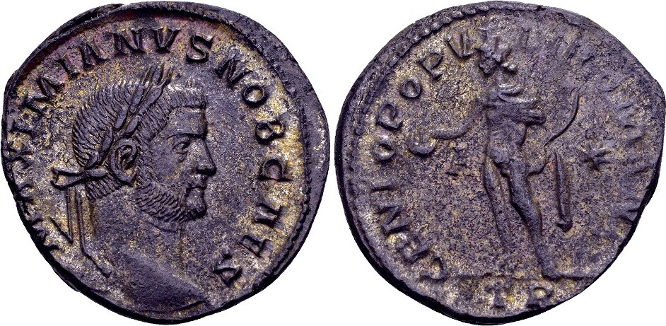 Roman Imperial Ex Rauceby Hoard - Galerius Caesar AD 293-305, AE Follis ...