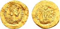 Justin I AD 518-527, Gold Tremissis (16mm, 1.41 g) Constantinopolis