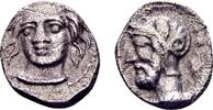 Greek Obol Cilicia, Tarsos. Time of Pharnabazes and Datames, satraps AR Obol (9mm, 0.77 g) -
