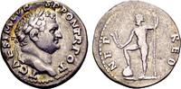 Roman Imperial  Titus Caesar AD 69-79, AR Denarius (17mm, 3.42 gram) Rome AD 72-73 VF