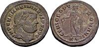Roman Imperial Follis Maximian AD 286-310, AE silvered Follis (29mm, 10.64 gram) Cyzicus c. 295-96 -