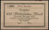   NOTGELD HERSFELD, Stadt, 100 Milliarden Mark, 23.10.1923,  389.37 元  ＋  62.42 元 运费
