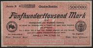   NOTGELD LIMBURG a. d. LAHN, Kreisausschuss, 500 Tausend Mark, 15.08.19... 155.28 元  ＋  62.42 元 运费