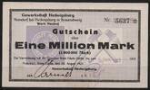   NOTGELD NEUHOF, KREIS FULDA, Gewerkschaft Hedwigsburg, Neindorf, 1 Mil... 233.31 元  ＋  62.42 元 运费
