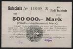   NOTGELD BUXTEHUDE, Stadt, 500 Tausend Mark, 20.08.1923,  116.26 元  ＋  62.42 元 运费
