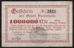   NOTGELD BUXTEHUDE, Stadt, 1 Million Mark, 20.08.1923,  139.67 元  ＋  62.42 元 运费