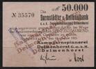   NOTGELD DELMENHORST, Kammgarnspinnerei, 50 Tausend Mark, 13.08.1923,  545.43 元  ＋  62.42 元 运费
