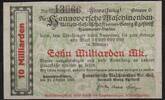   NOTGELD HANNOVER-LINDEN, HANOMAG / Hannoversche Maschinenbau-AG  100.66 元  ＋  62.42 元 运费