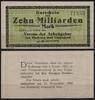   NOTGELD HARBURG, Verein der Arbeitgeber, 10 Milliarden Mark, 24.10.1923,  139.67 元  ＋  62.42 元 运费