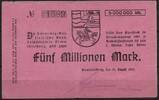   NOTGELD BRUNSB&Uuml;TTELKOOG, Schleswig-Holsteinische Bank, 5 Millionen Mar... 23.11 US$  +  9.29 US$ shipping