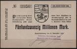   NOTGELD BRUNSB&Uuml;TTELKOOG, Schleswig-Holsteinische Bank, 25 Millionen Ma... 28.92 US$  +  9.29 US$ shipping