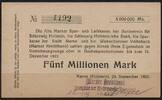   NOTGELD MARNE, Marner Kreditbank, 500 Tausend Mark, 24.09.1923,  23.11 US$  +  9.29 US$ shipping