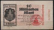  NOTGELD PINNEBERG, Stadt, 10 Milliarden Mark, 18.10.1923,  17.31 US$  +  9.29 US$ shipping