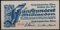   NOTGELD ALTONA, Reichsbahndirektion, 500 Milliarden Mark, 05.11.1923,  26.60 US$  +  9.29 US$ shipping