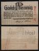   GOLD-NOTGELD FLENSBURG, Goldmarkgesellschaft mbH, 1 Goldpfennig,  31.24 US$  +  9.29 US$ shipping