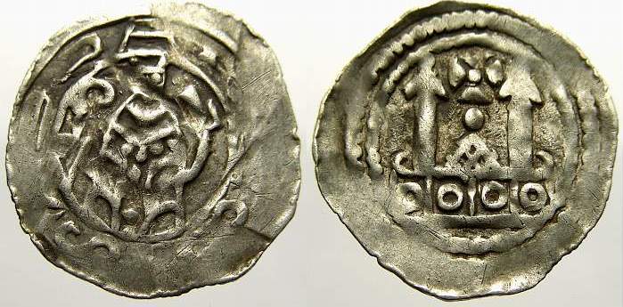 Salzburg, Erzbistum Pfennig Adalbert III. von Böhmen 11681177 und 1183