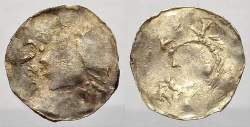 Belgien-Maasgebiet Pfennig Anonyme Prägung 1000-1100. Schön-sehr schön