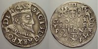Polen 3 Gröscher 1 Sigismund III. 1587-1632. -