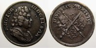 Sachsen-Albertinische Linie Silbermedaille Johann Georg III. 1680-1691. -