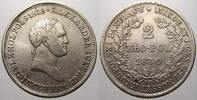Polen 2 Zloty Nikolaus I. von Rußland 1825-1855. -