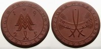 Porzellan Porzellanmedaille Porzellanmedaillen. -