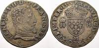 Frankreich Teston à la tête nue, 5e type 15 Heinrich II. 1547-1559. -