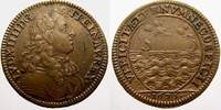 Frankreich Cu-Jeton Ludwig XIV. 1643-1715. -