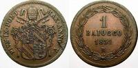 Italien-Kirchenstaat Cu Baiocco Pius IX. 1846-1878. -