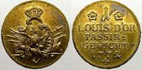 Brandenburg-Preußen Passiergewicht zu 1 Louis d'or Friedrich II. 1740-1786. -