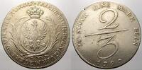 Brandenburg-Preußen 2/3 Taler Friedrich Wilhelm II. 1786-1797. -