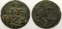 Pommern-Stettin Kupfer Scherf Johann Friedrich 1569-1600. -