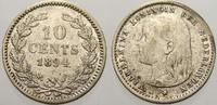 Niederlande 10 Cents Wilhelmina I. 1890-1948. -