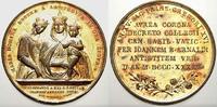 Italien-Kirchenstaat Vergoldete Bronzemedaille Gregorio XVI. 1831-1846. -