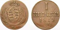 Sachsen-Albertinische Linie Cu Heller Friedrich August I. 1806-1827. -