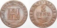 Westfalen, Königreich 2 Centimes Hieronymus Napoleon 1807-1813. -